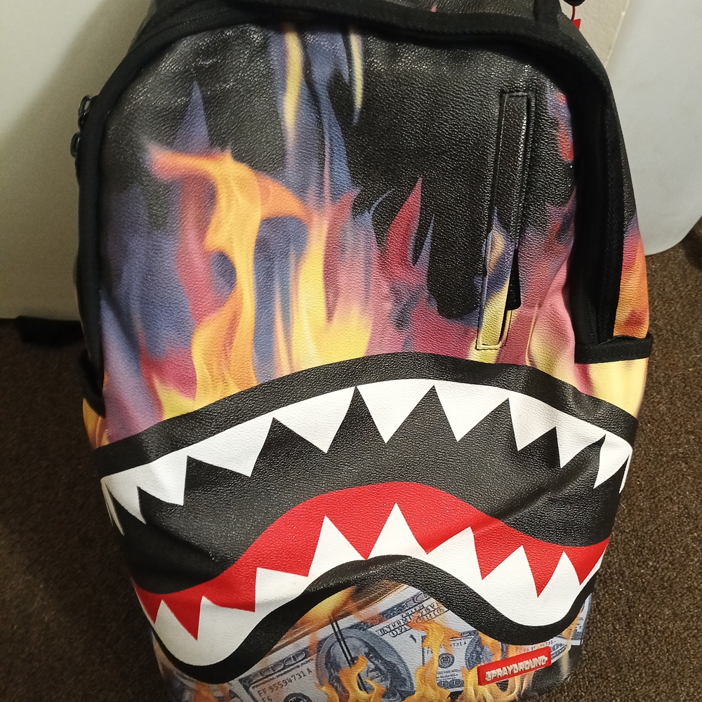 Sprayground Flame Shark Backpack - image 1